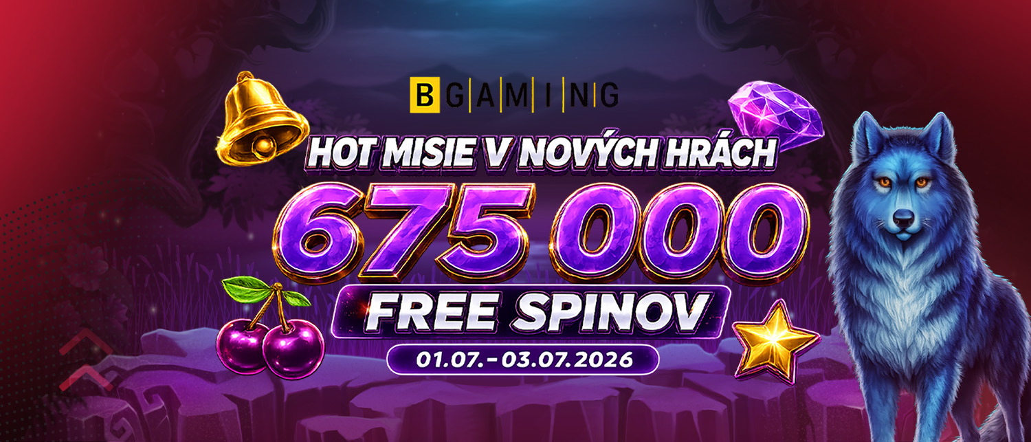 675 000 free spinov, HOT misie v nových hrách